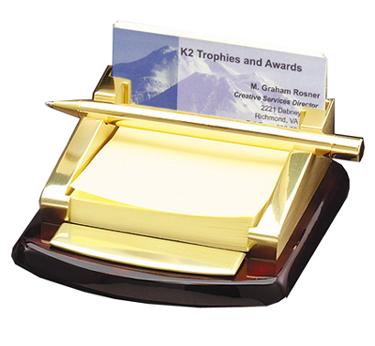 Note Card Stand Rosewood Note and Card Holder