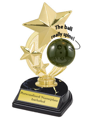 3-Star Spinner Bowling Trophy