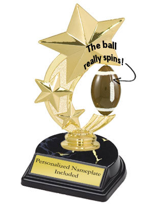 3-Star Spinner Football Trophy