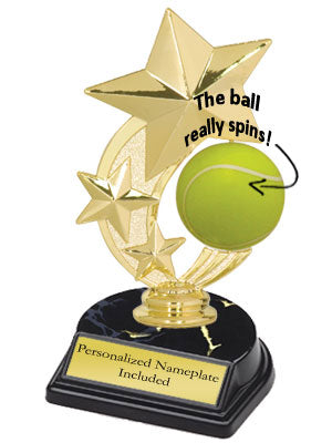 3-Star Spinner Tennis Trophy