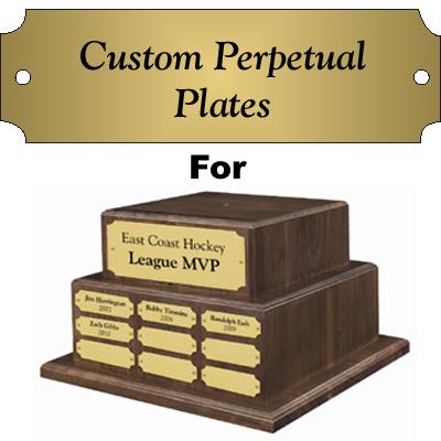 Satin 7/8 inch x 2.5 inch Perpetual Base Nameplate