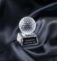 Crystal Golf Ball Award