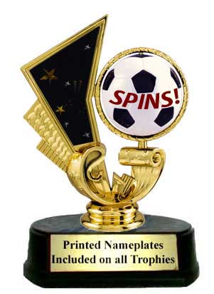 Spinner Soccer Trophy