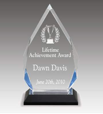 Diamond Impress Acrylic Award - Blue