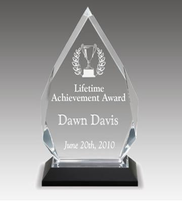 Diamond Impress Acrylic Award - Silver