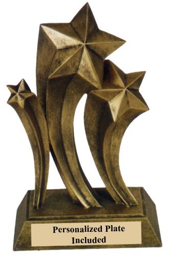 Gold Resin Star Trophy
