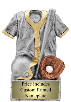 Uniform Baseball Trophy