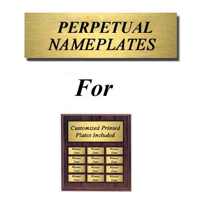 Satin 1-1/8″ x 2.75″ Perpetual Nameplate