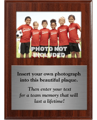 Team Photo Plaque With Silver Plate