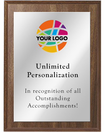 Color Printed Traditional Economy Plaque With Silver Plate
